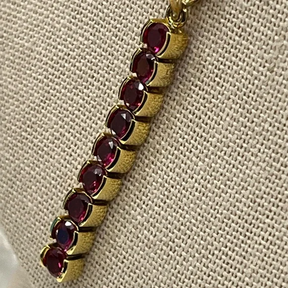 Vintage Technibond Classic 18K Gold Bonded 925 Necklace & Earring Set - Picture 11 of 17